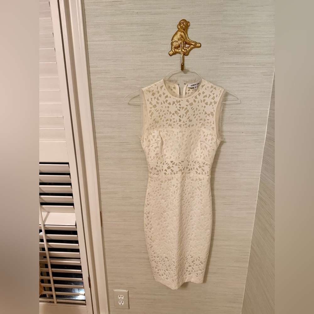 Elizabeth and James Levine ivory midi dress